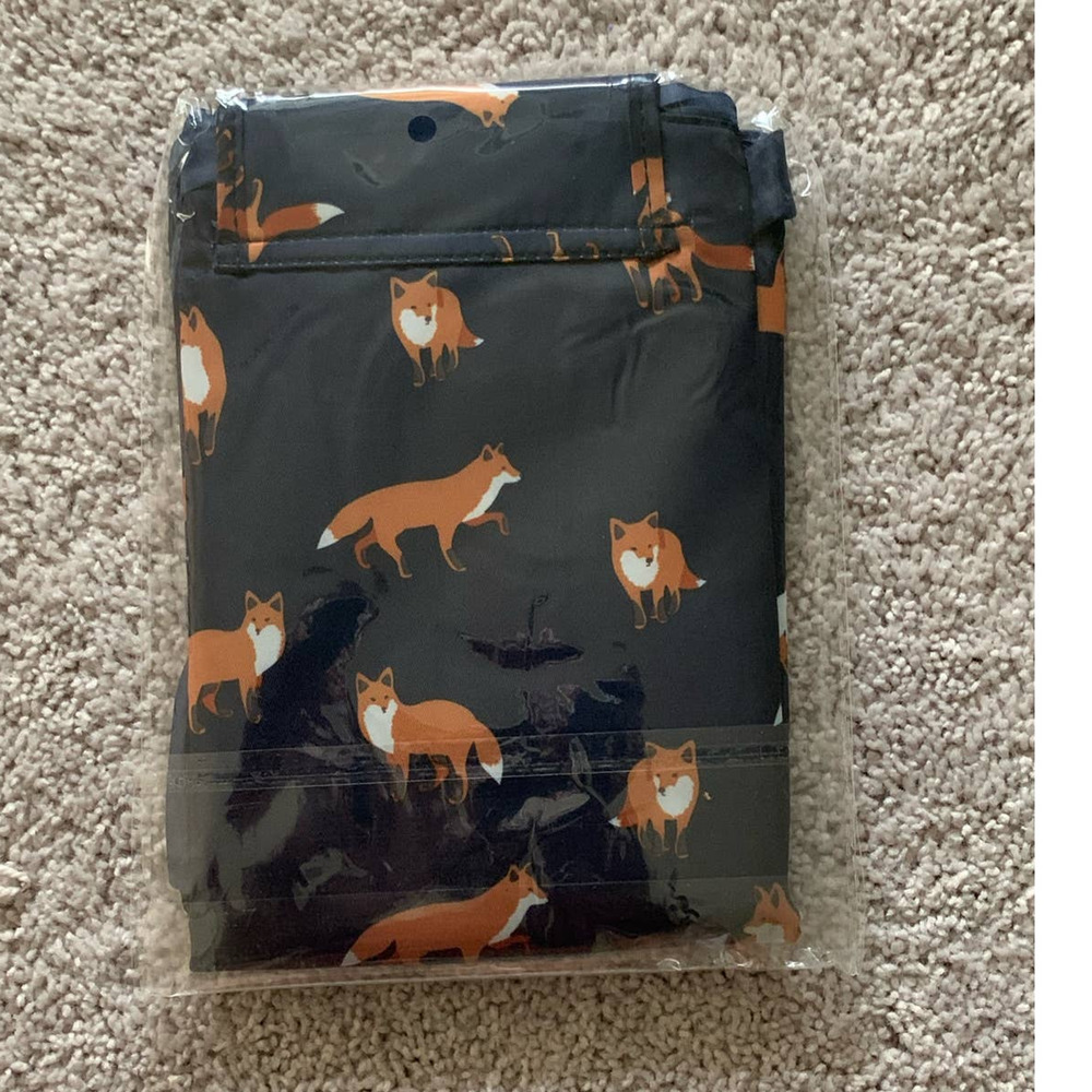 Cosmetic/ toy catch all bag- Navy blue fox - Picture 2 of 8